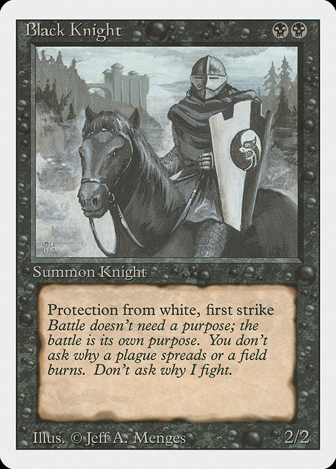 Black Knight - Revised Edition Uncommon Card