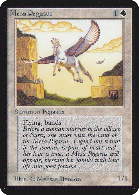Mesa Pegasus - Limited Edition Alpha Common Card