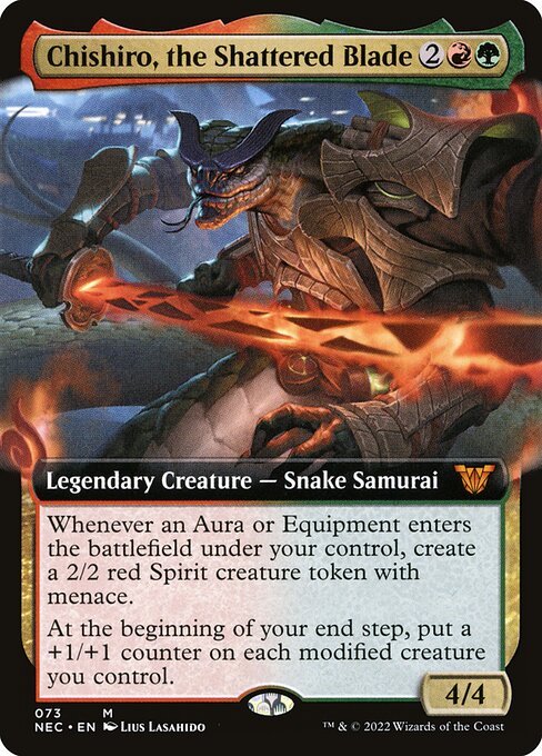 Chishiro, the Shattered Blade - Neon Dynasty Commander Mythic Card