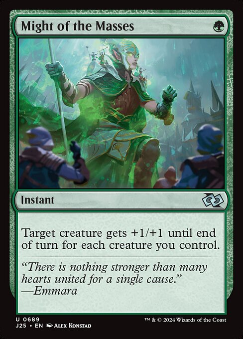 Might of the Masses - Foundations Jumpstart Uncommon Card