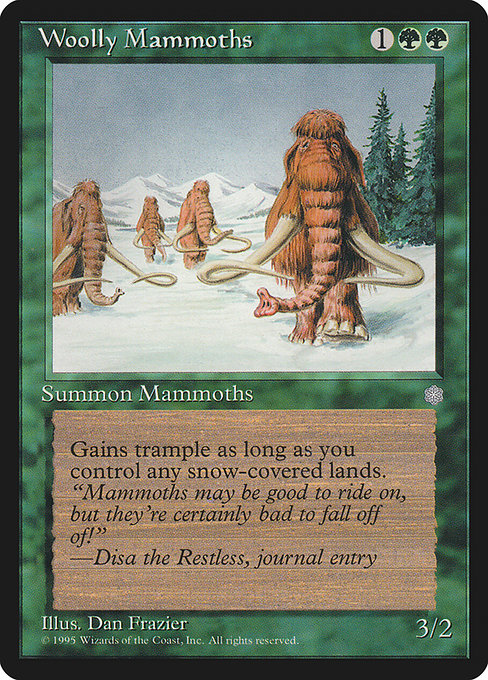Woolly Mammoths - Ice Age Common Card