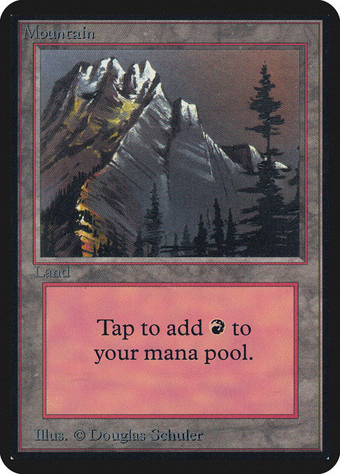 Mountain - Limited Edition Alpha Common Card