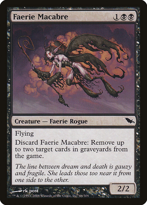 Faerie Macabre - Shadowmoor Common Card