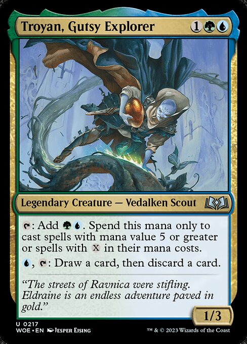 Troyan, Gutsy Explorer - Wilds of Eldraine Uncommon Card