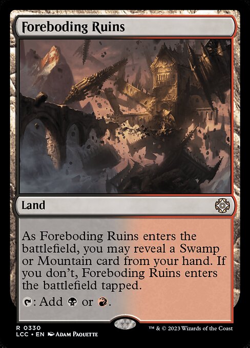 Foreboding Ruins - The Lost Caverns of Ixalan Commander Rare Card