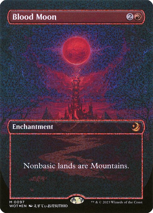 Blood Moon - Wilds of Eldraine: Enchanting Tales Mythic Card