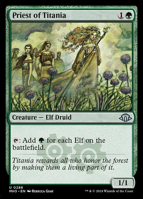 Priest of Titania - Modern Horizons 3 Uncommon Card