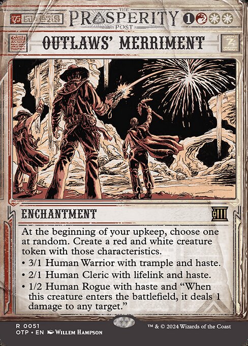 Outlaws' Merriment - Breaking News Rare Card
