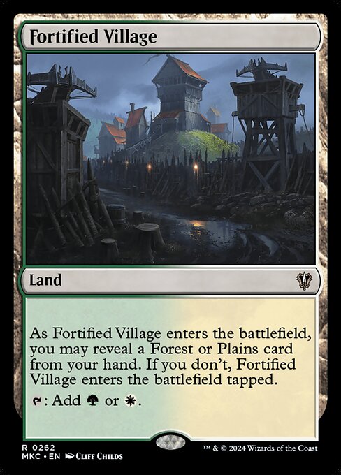 Fortified Village - Murders at Karlov Manor Commander Rare Card