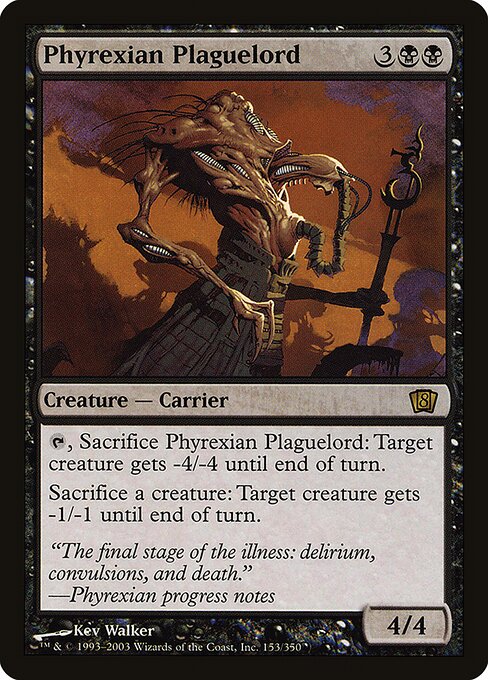 Phyrexian Plaguelord - Eighth Edition Rare Card