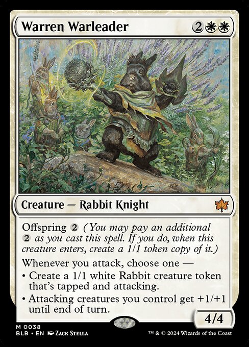 Warren Warleader - Bloomburrow Mythic Card