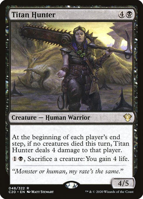 Titan Hunter - Commander 2020 Rare Card