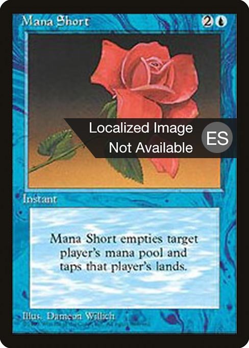 Mana Short - Fourth Edition Foreign Black Border Rare Card