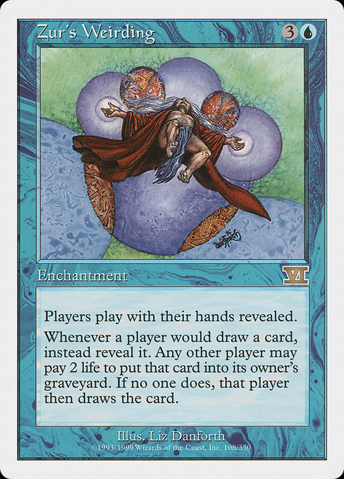 Zur's Weirding - Classic Sixth Edition Rare Card