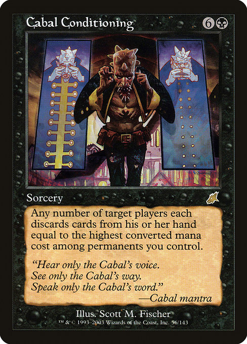 Cabal Conditioning - Scourge Rare Card