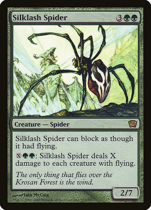 Silklash Spider - Ninth Edition Rare Card