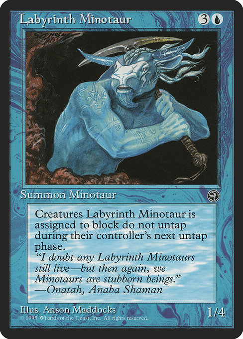 Labyrinth Minotaur - Homelands Common Card