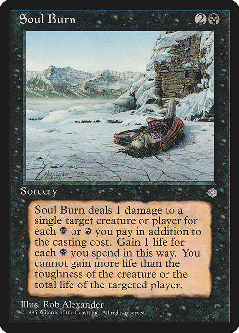 Soul Burn - Ice Age Common Card