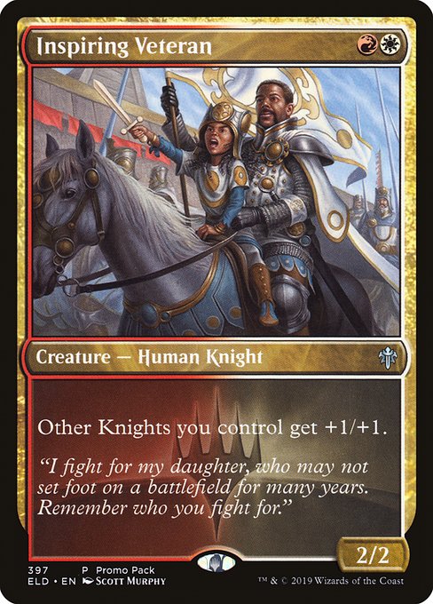 Inspiring Veteran - Throne of Eldraine Uncommon Card