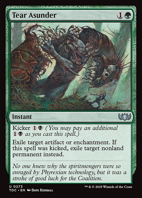 Tear Asunder - Tarkir: Dragonstorm Commander Uncommon Card