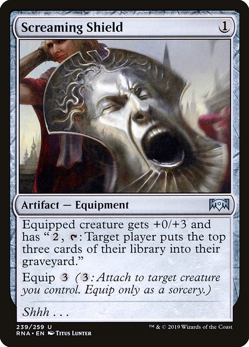 Screaming Shield - Ravnica Allegiance Uncommon Card