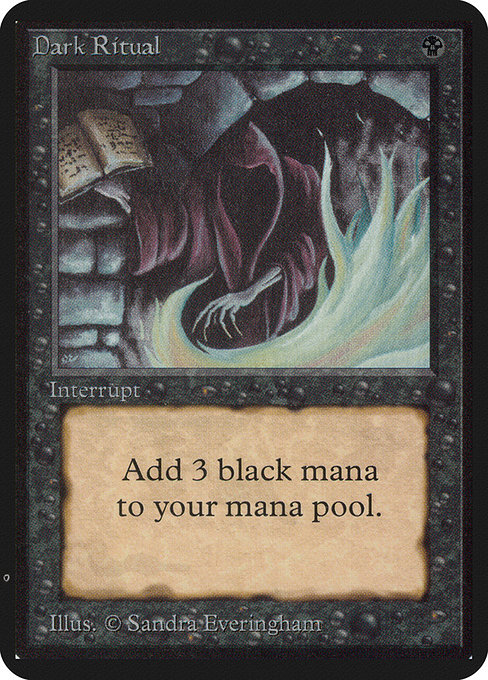 Dark Ritual - Limited Edition Alpha Common Card