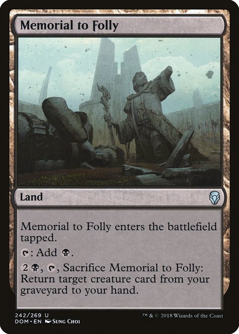 Memorial to Folly - Dominaria Uncommon Card