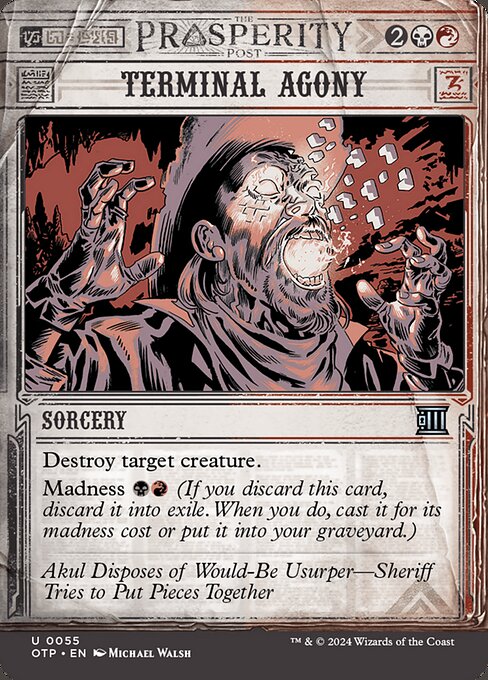 Terminal Agony - Breaking News Uncommon Card
