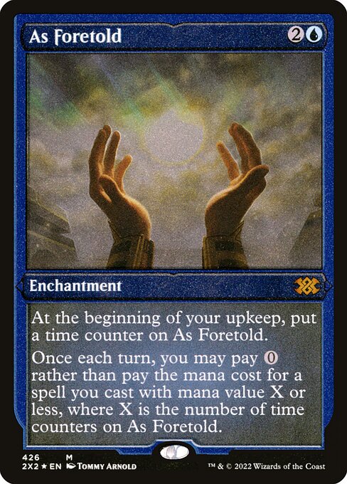 As Foretold - Double Masters 2022 Mythic Card