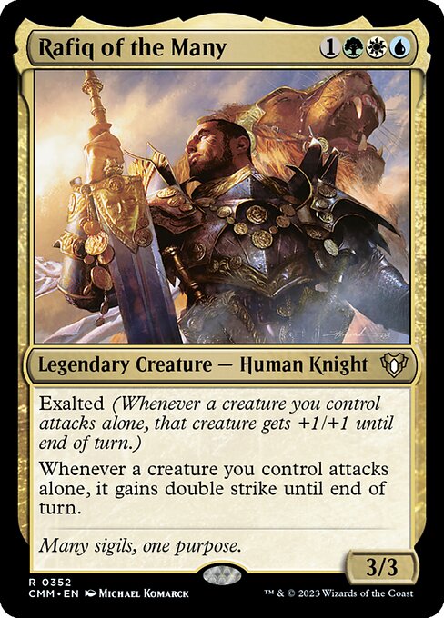 Rafiq of the Many - Commander Masters Rare Card