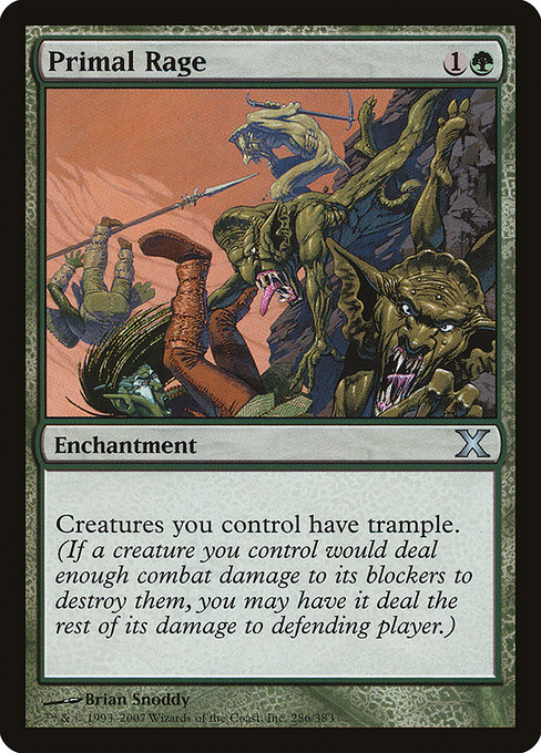 Primal Rage - Tenth Edition Uncommon Card