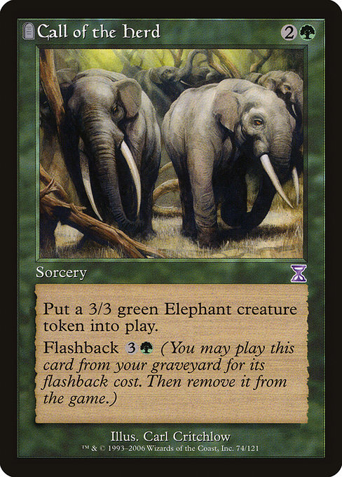 Call of the Herd - Time Spiral Timeshifted Special Card