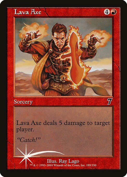 Lava Axe - Seventh Edition Common Card