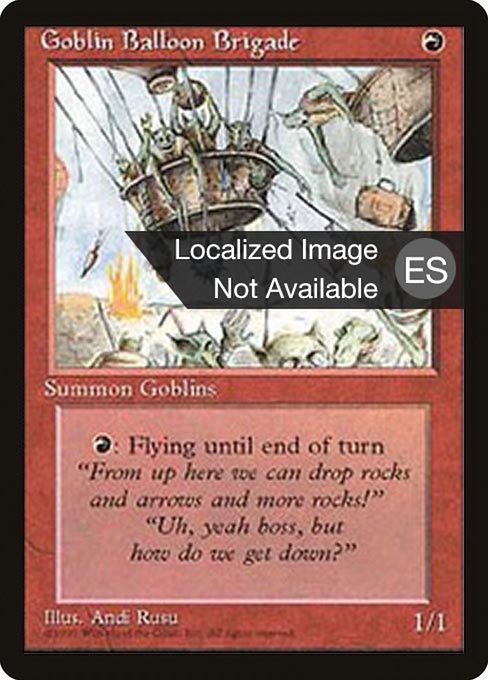 Goblin Balloon Brigade - Fourth Edition Foreign Black Border Uncommon Card