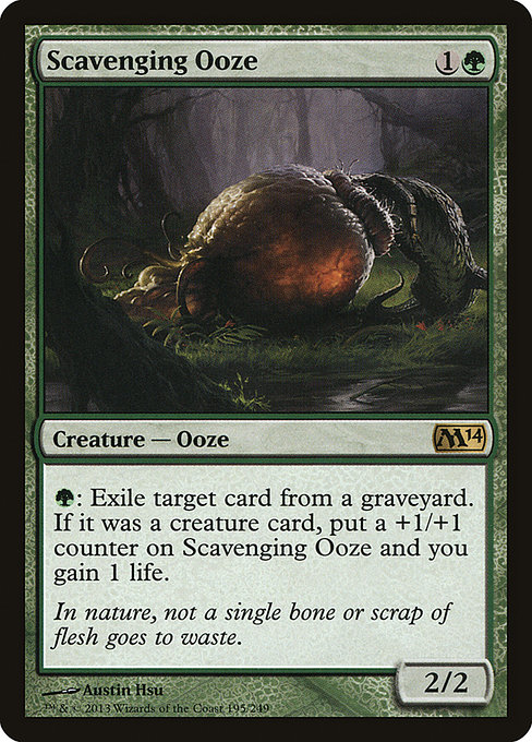 Scavenging Ooze - Magic 2014 Rare Card