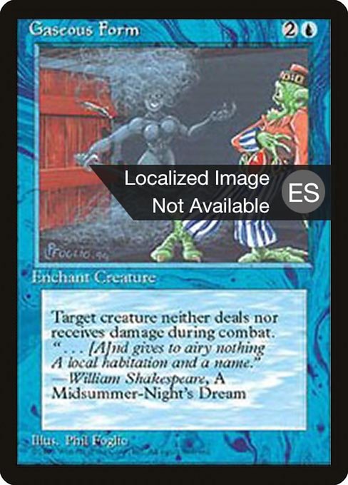 Gaseous Form - Fourth Edition Foreign Black Border Common Card