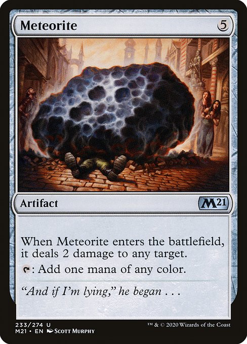 Meteorite - Core Set 2021 Uncommon Card