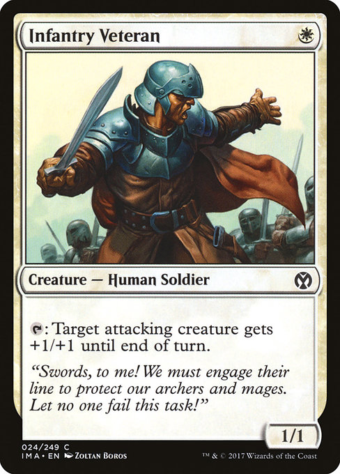 Infantry Veteran - Iconic Masters Common Card
