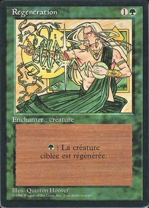 Regeneration - Foreign Black Border Common Card