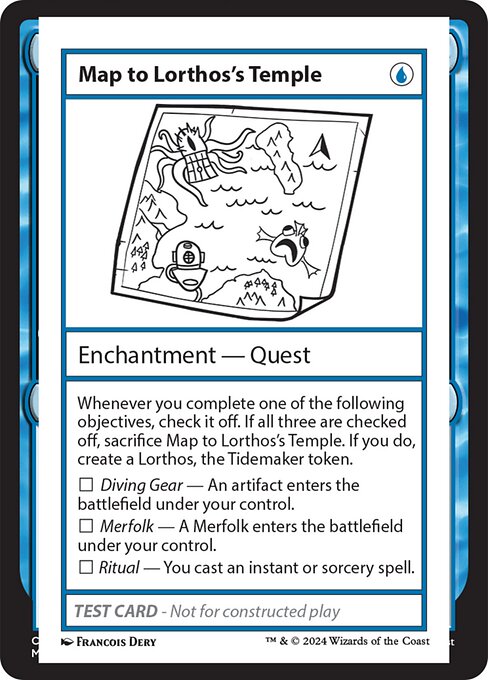 Map to Lorthos's Temple - Mystery Booster 2 Rare Card
