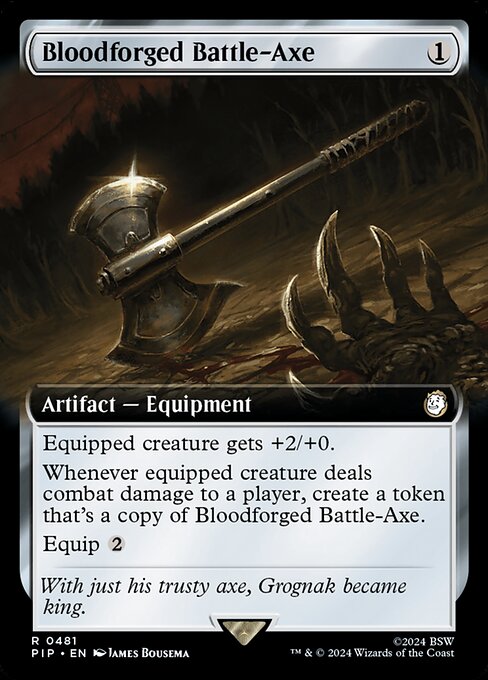 Bloodforged Battle-Axe - Fallout Rare Card