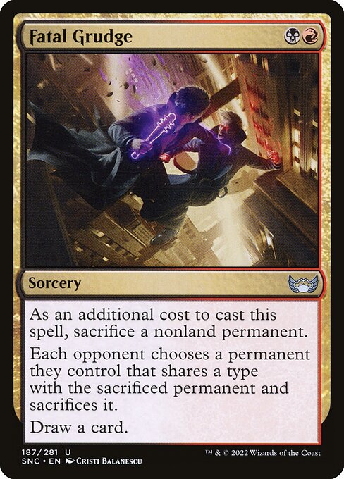Fatal Grudge - Streets of New Capenna Uncommon Card