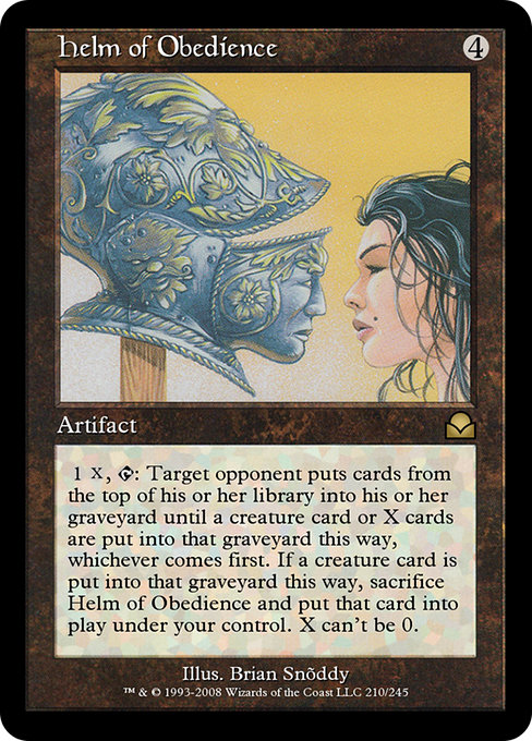 Helm of Obedience - Masters Edition II Rare Card
