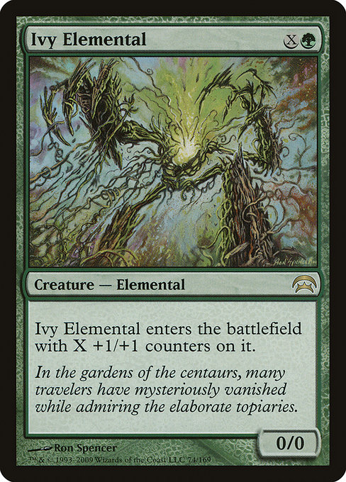 Ivy Elemental - Planechase Rare Card