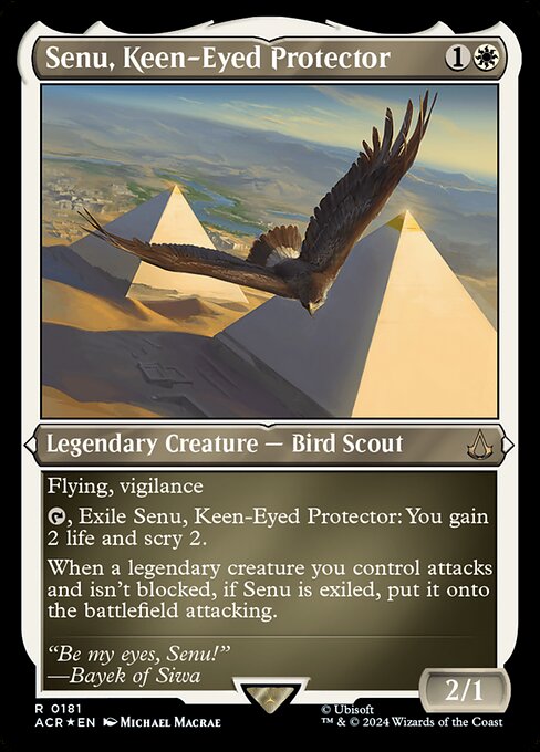 Senu, Keen-Eyed Protector - Assassin's Creed Rare Card