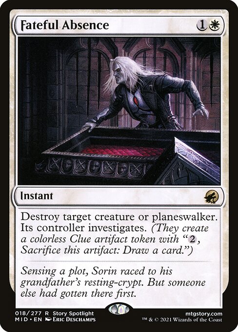 Fateful Absence - Innistrad: Midnight Hunt Rare Card