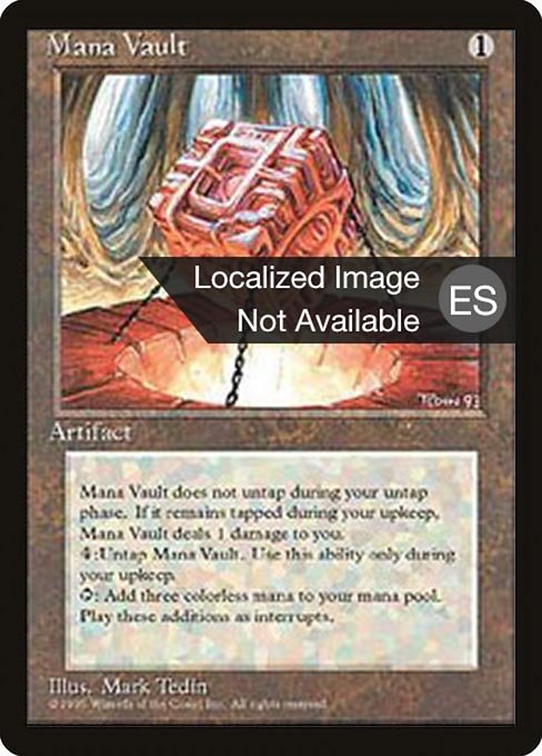Mana Vault - Fourth Edition Foreign Black Border Rare Card
