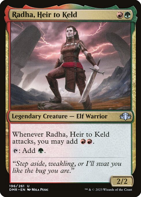 Radha, Heir to Keld - Dominaria Remastered Uncommon Card