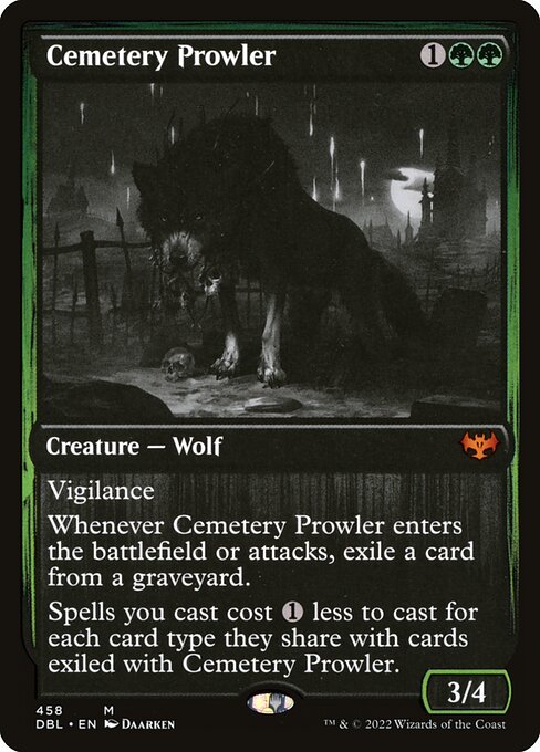 Cemetery Prowler - Innistrad: Double Feature Mythic Card