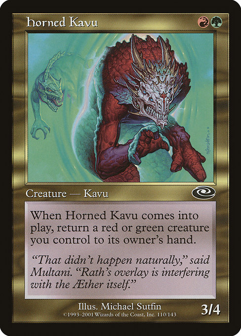 Horned Kavu - Planeshift Common Card
